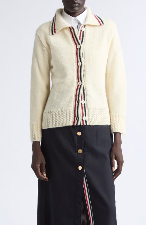 Hector Icon Intarsia Wool & Mohair Cardigan