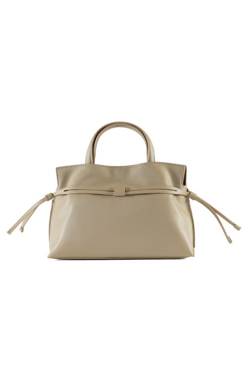 Sam Edelman Small Poppy Drawstring Leather Crossbody Bag In Sand