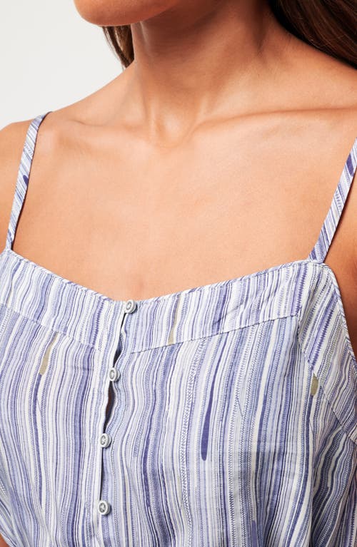 Travismathew Savanna Stripe Sleeveless Maxi Dress In Indigo Multi