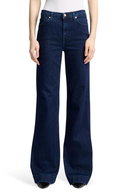 7 For All Mankind Modern Dojo Flare Jeans In Blue