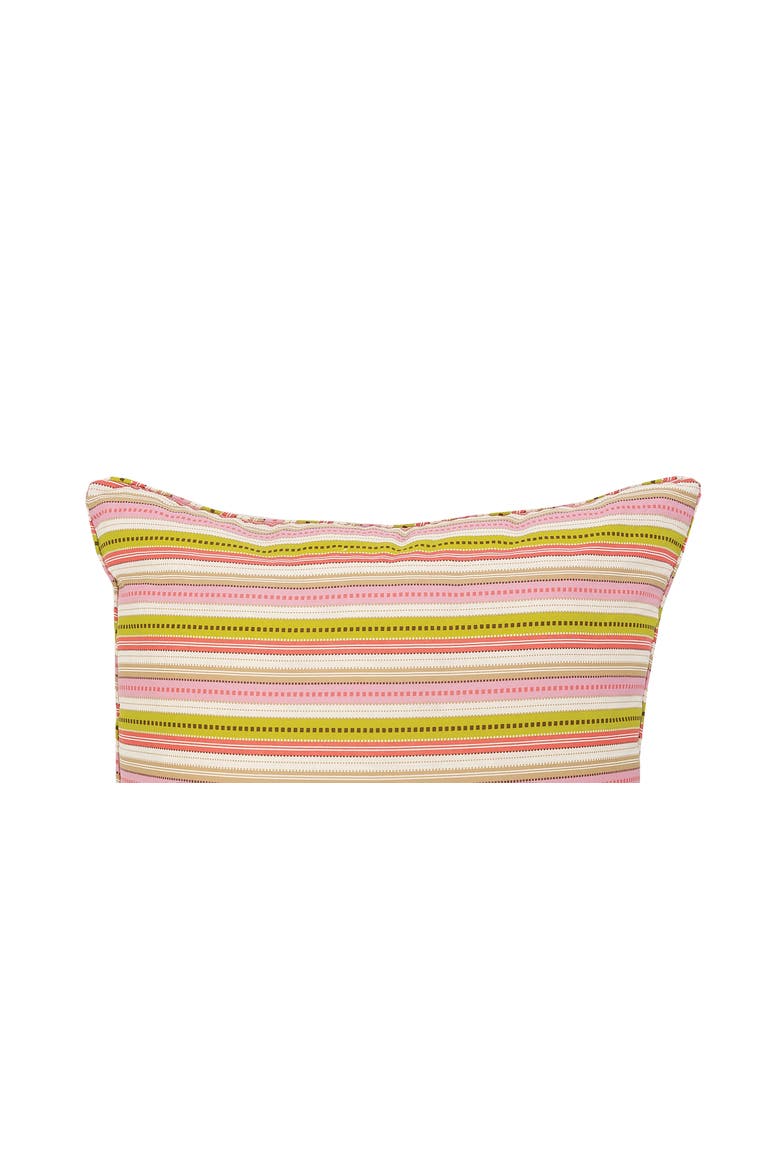 26" x 26" Celine Pink Striped Cotton Euro Sham - Machine Washable, Alternate, color, Pink