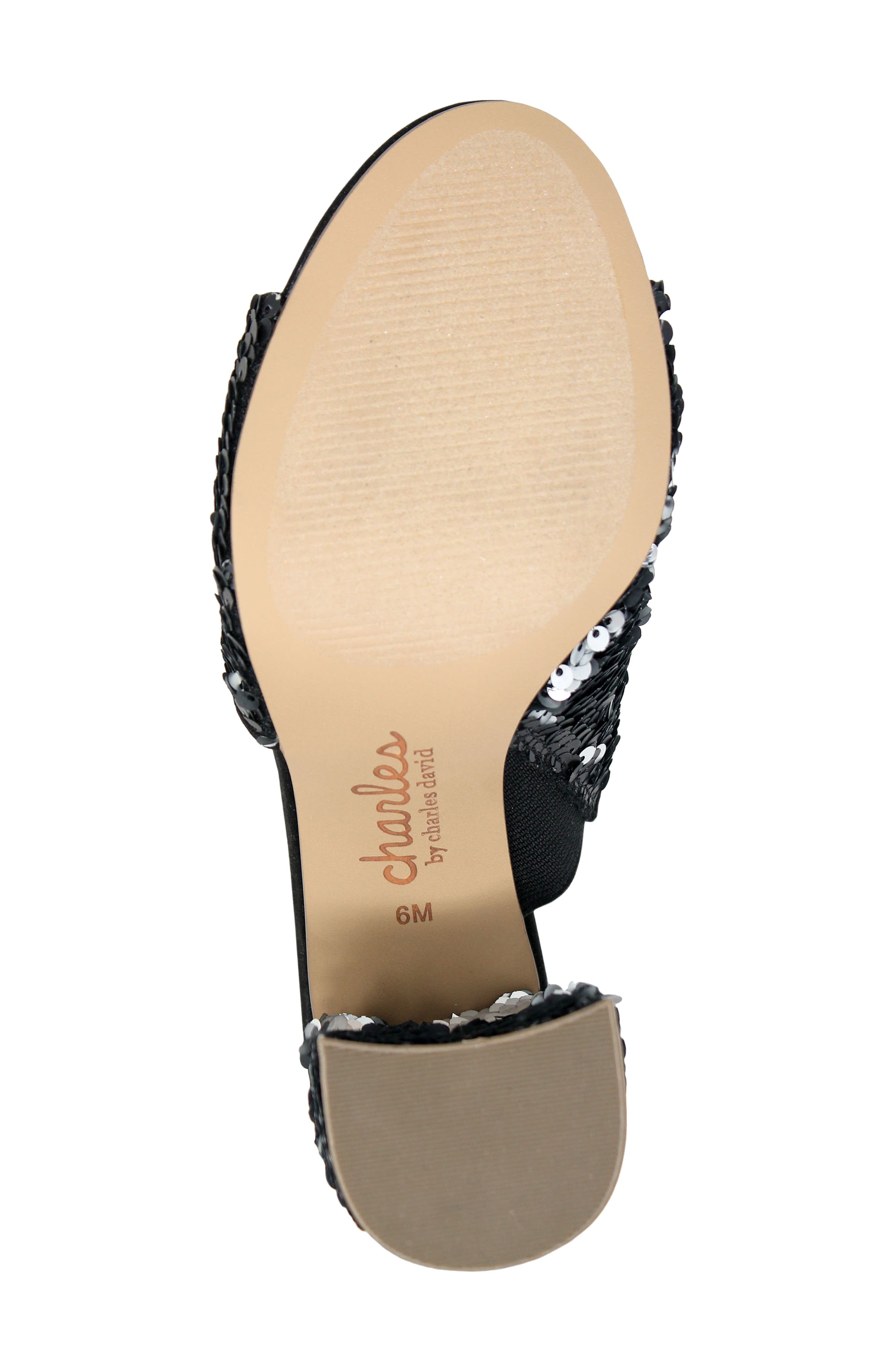 Charles by Charles David Reveal Sandal, Alternate, color, Black-Sq