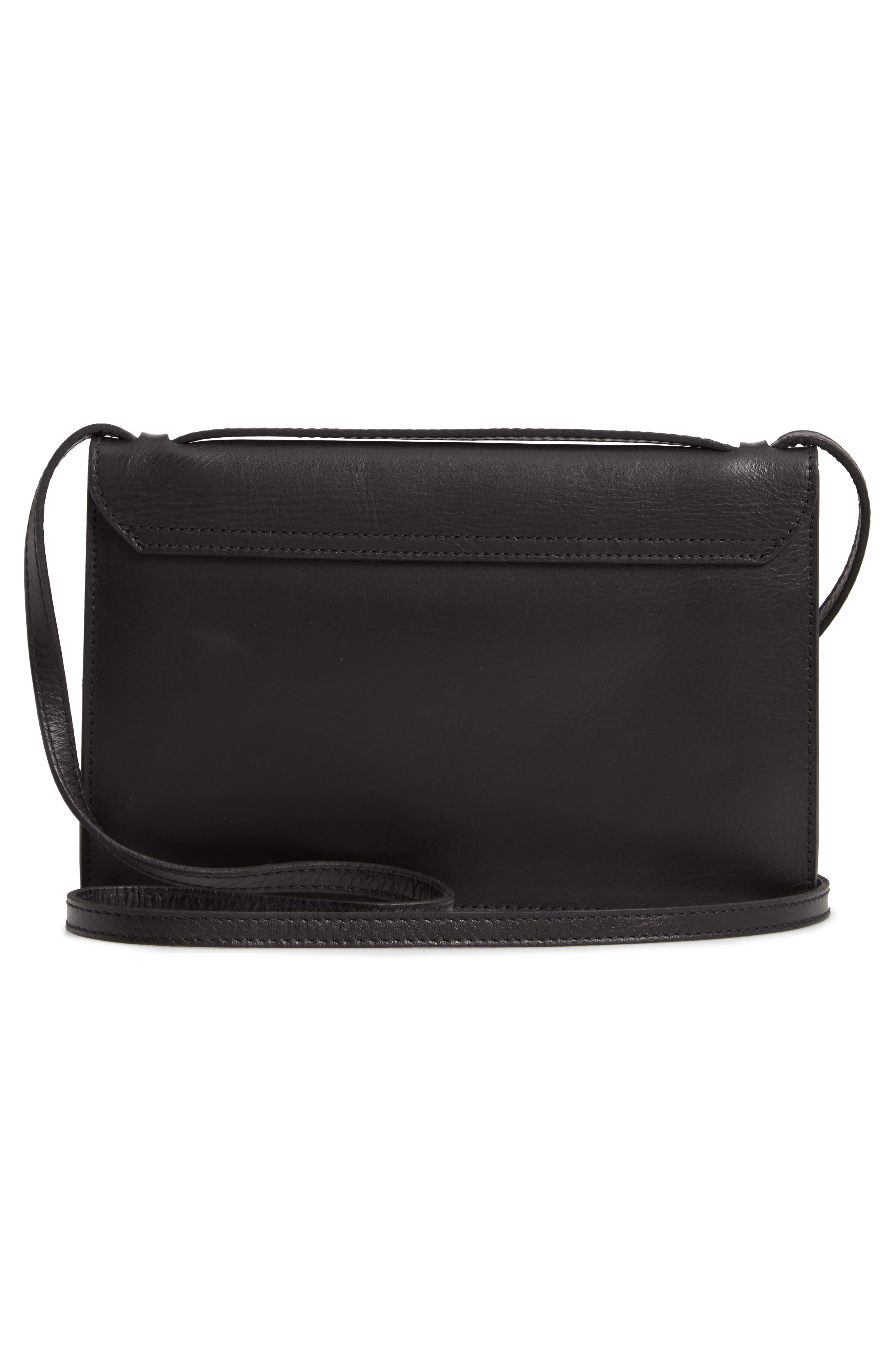 Madewell The Slim Convertible Leather Shoulder Bag, Alternate, color, 