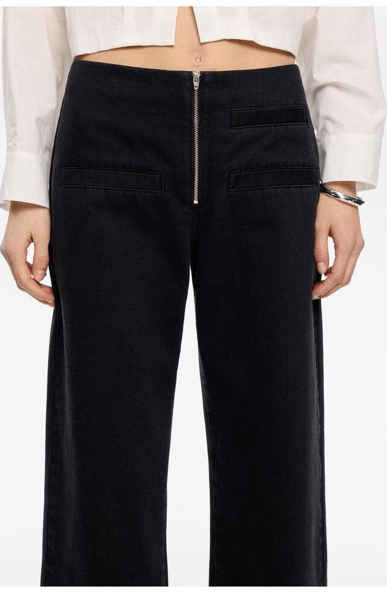 Bimba y Lola Ankle-Length Jeans, Alternate, color, Washed Denim Black