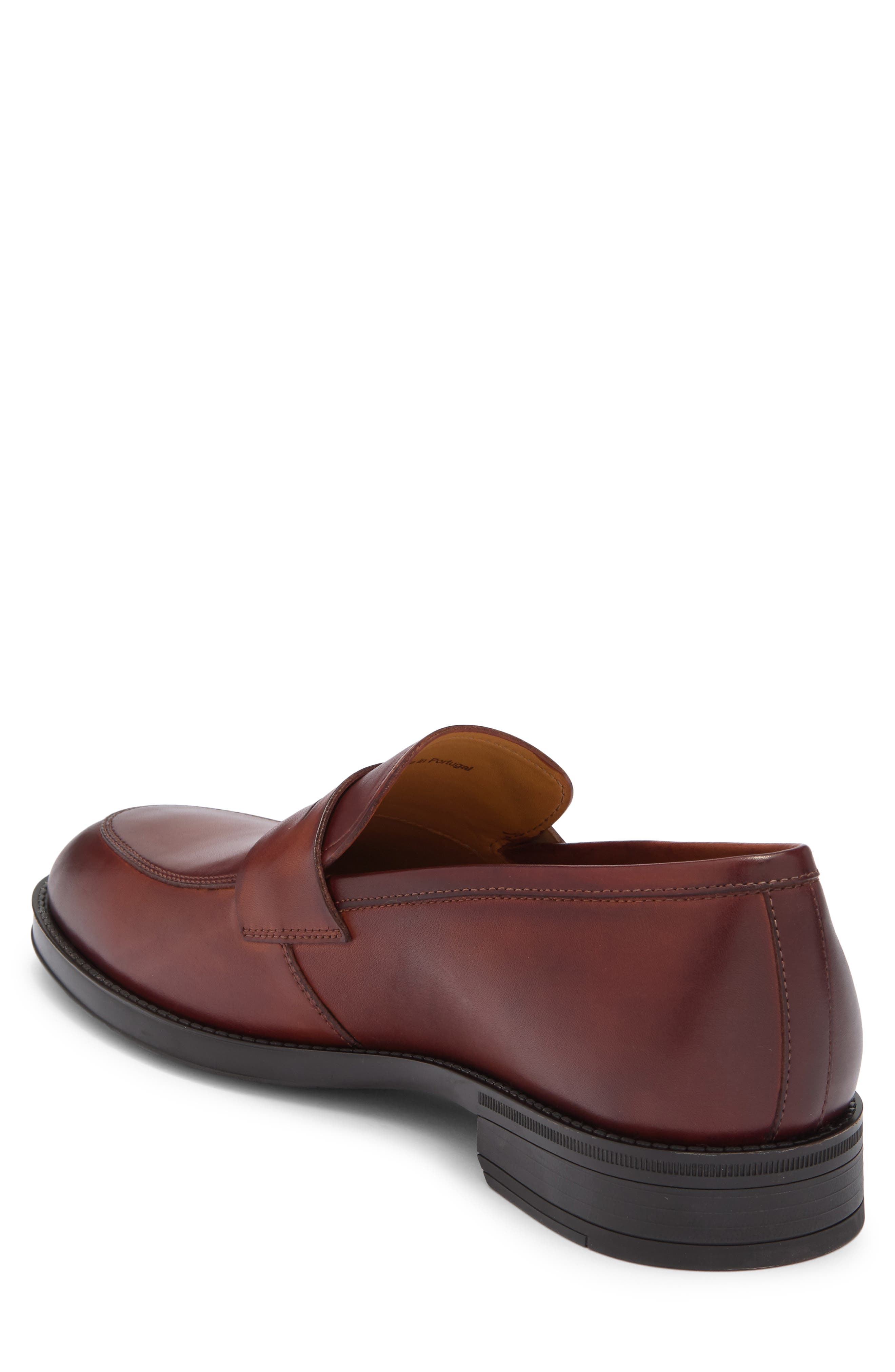 Magnanni Eddison Penny Loafer, Alternate, color, Cognac