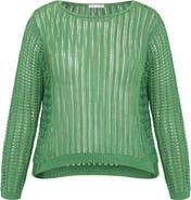 City Chic Slouch Open Stitch Sweater