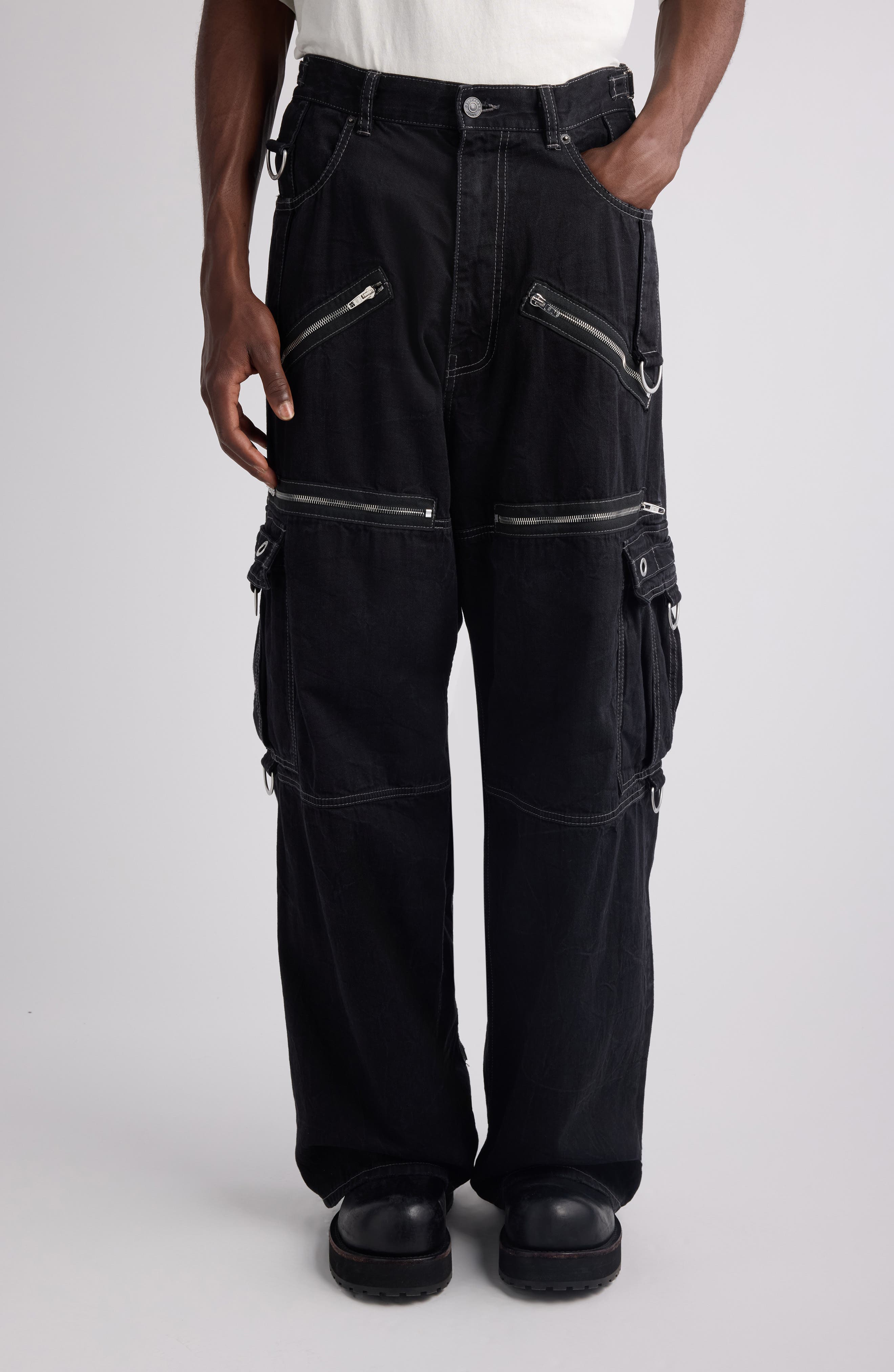 Cotton D-Ring Cargo Pants