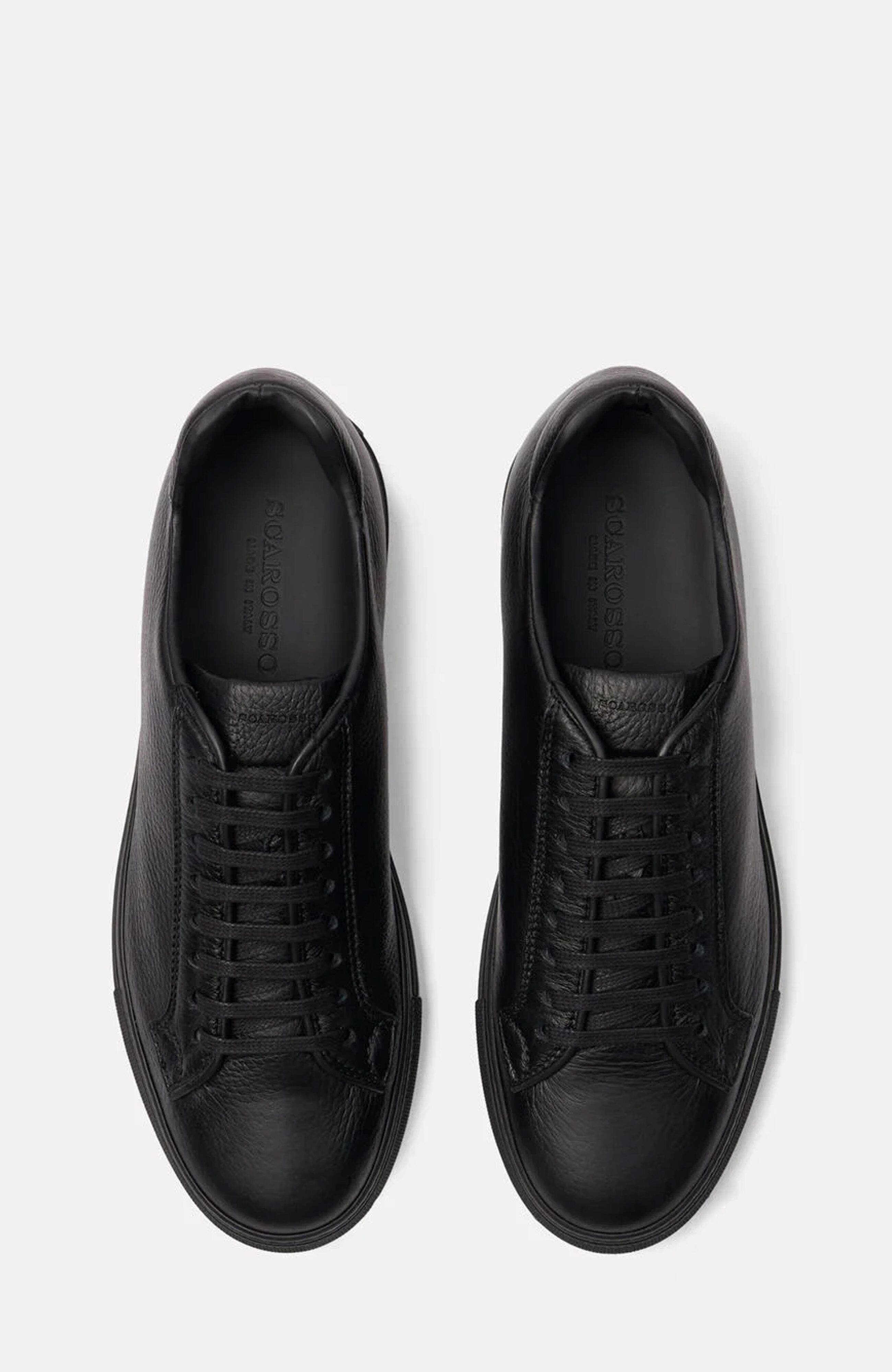 SCAROSSO Ugo Sneakers, Alternate, color, Black - Deer