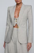 L'AGENCE Sheila Structured Pinstripe Blazer