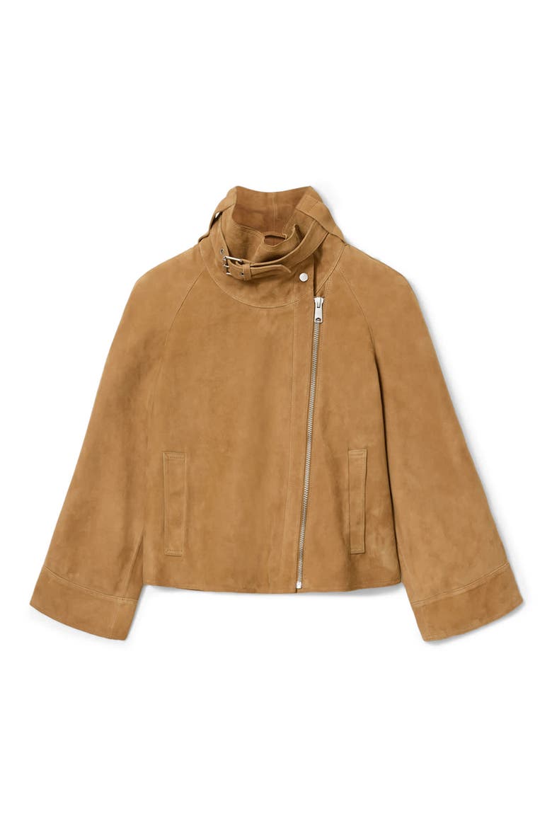 Rhodes Suede Jacket, Alternate, color, CAMEL BROWN