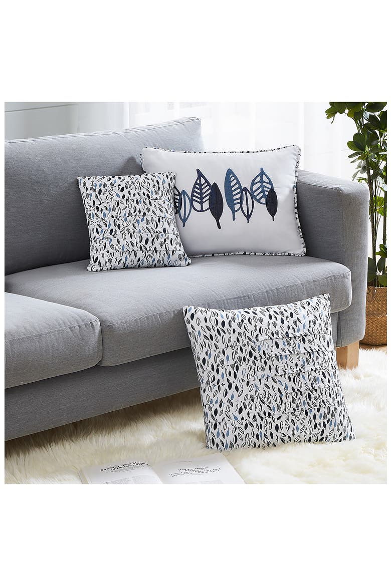 Botanical Leaves Quilt 6-Piece Set, Alternate, color, BLUE
