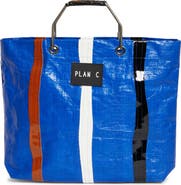 PLAN C Stripe Shopper Tote