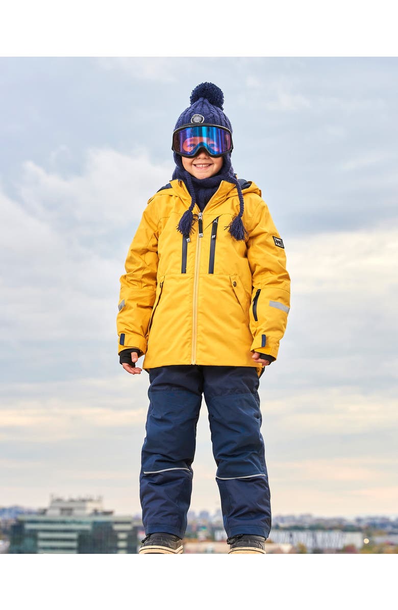 Deux par Deux Boy's Two Piece Technical Snowsuit Yellow And Navy, Alternate, color,