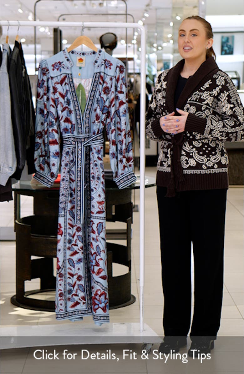 Marcelle Soft Blue Maxi Dress, sales video thumbnail