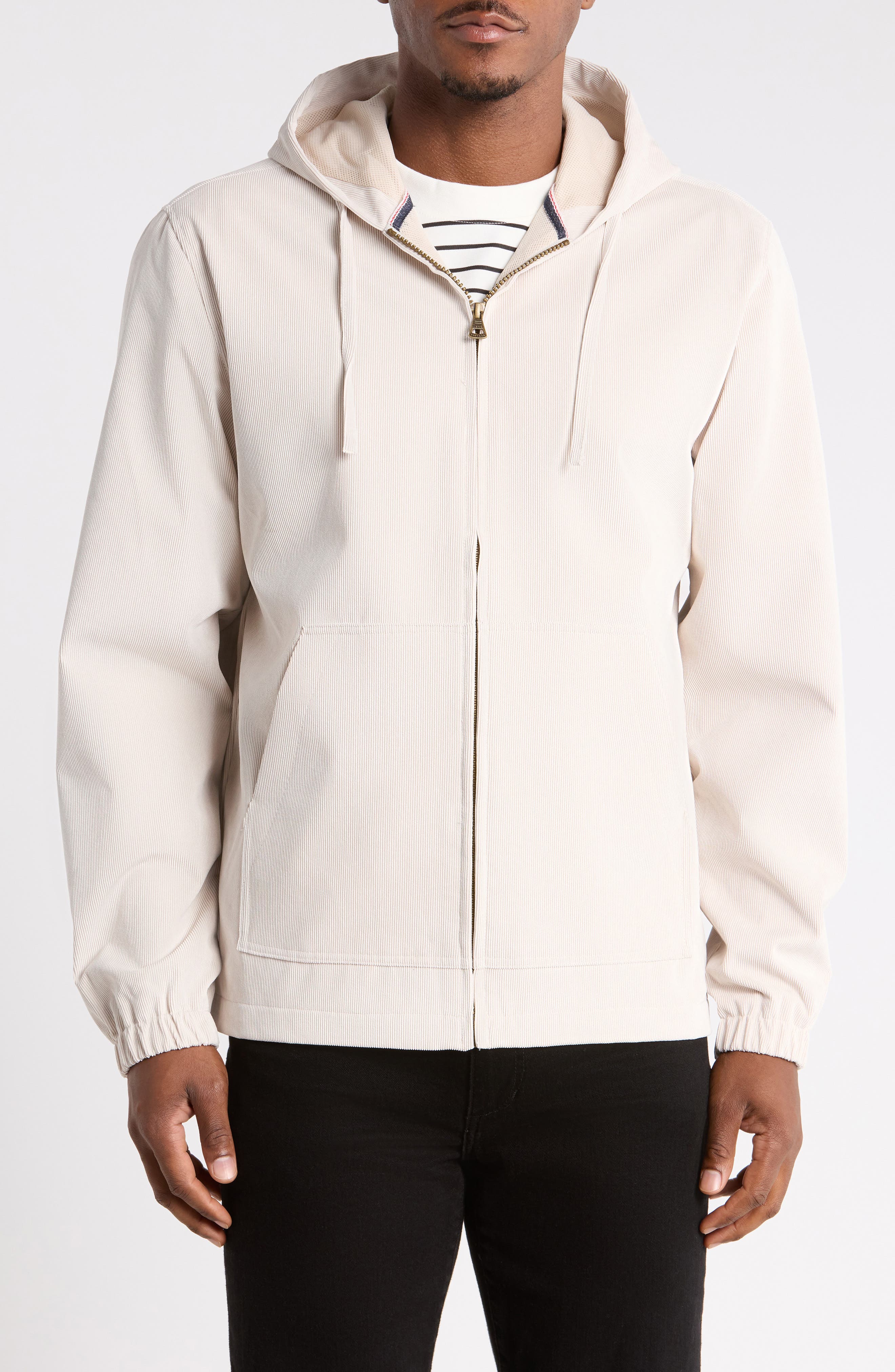 Corduroy Full Zip Hooded Jacket