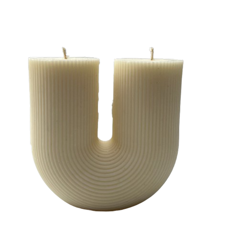 The U Ribbed Candle