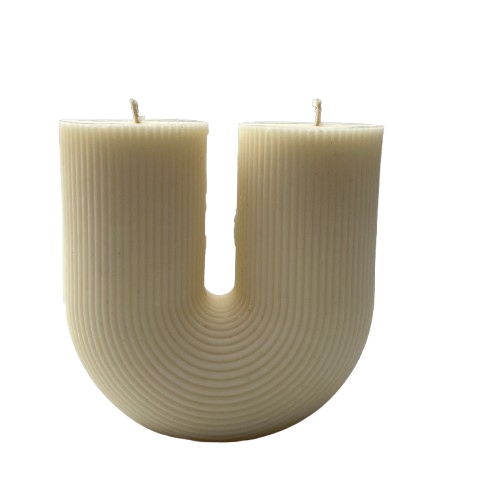 Aaram Luxe The U Ribbed Candle in Natural  product