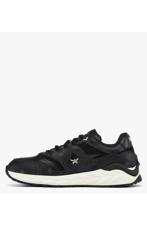 Mcm Skywander Sneakers In Visetos In Black
