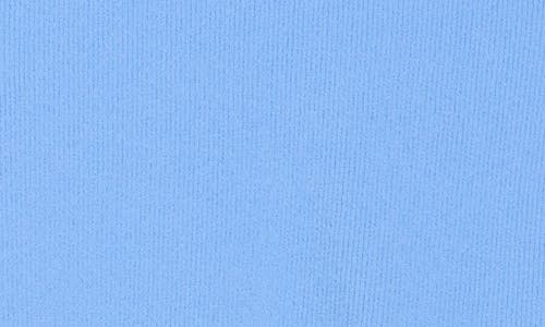 Theory Short Sleeve Rib Sweater In Blue