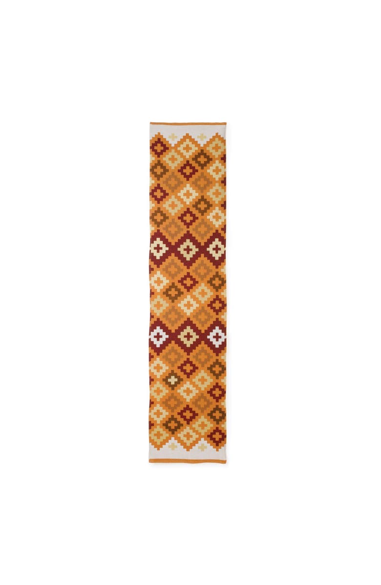 Kaplan Early Learning Company Warm Geo Decorative Runner, Alternate, color, Orange