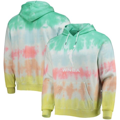 Mint/Coral WNBA Logowoman Pride Pullover Hoodie
