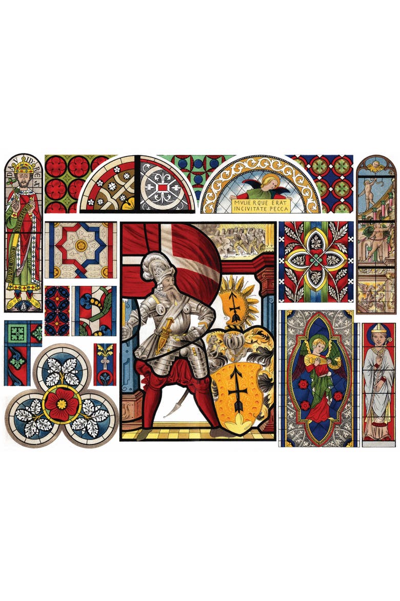 Stained Glass 1000 Piece Puzzle, Alternate, color, No Color