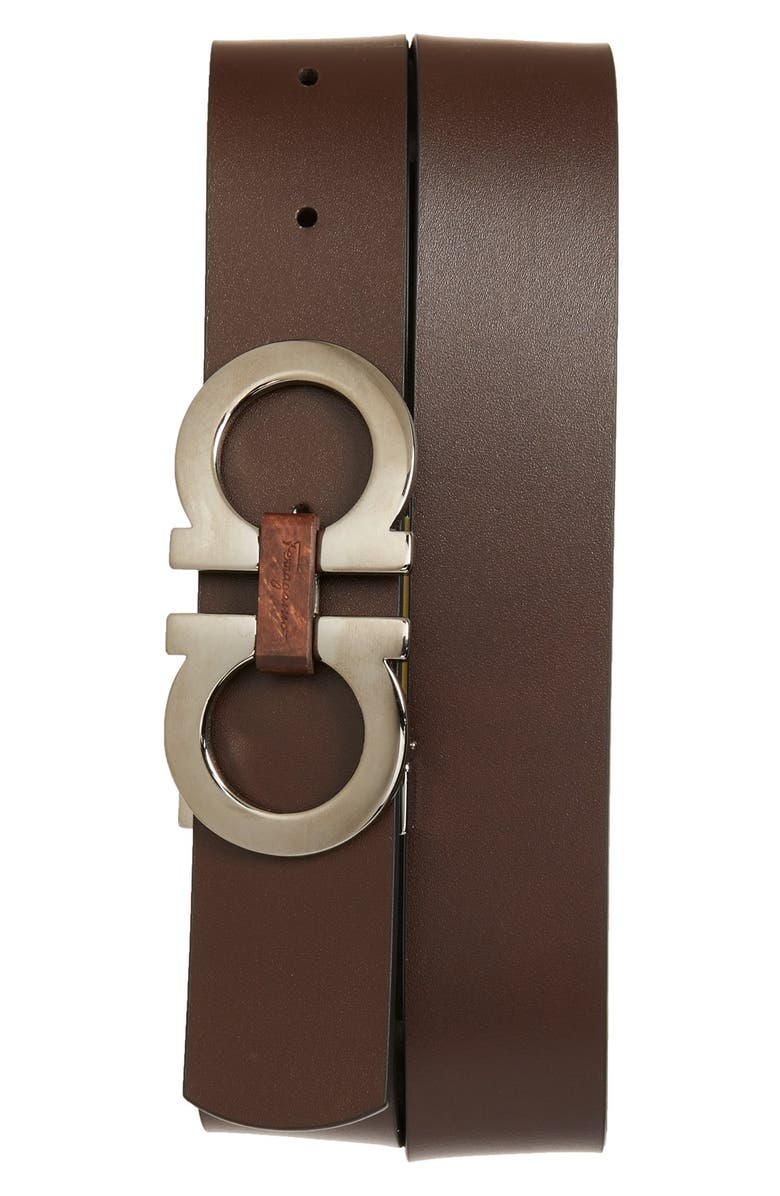 FERRAGAMO Salvatore Ferragamo Reversible Leather Belt, Alternate, color, 