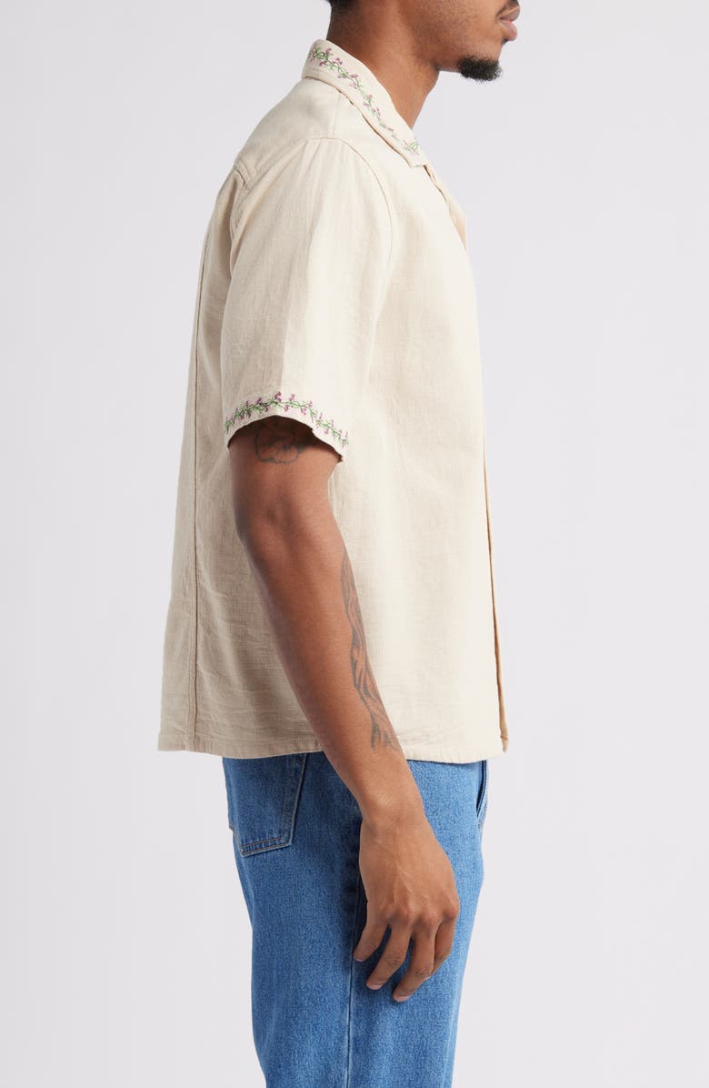 Corridor Embroidered Hopsack Camp Shirt, Alternate, color,