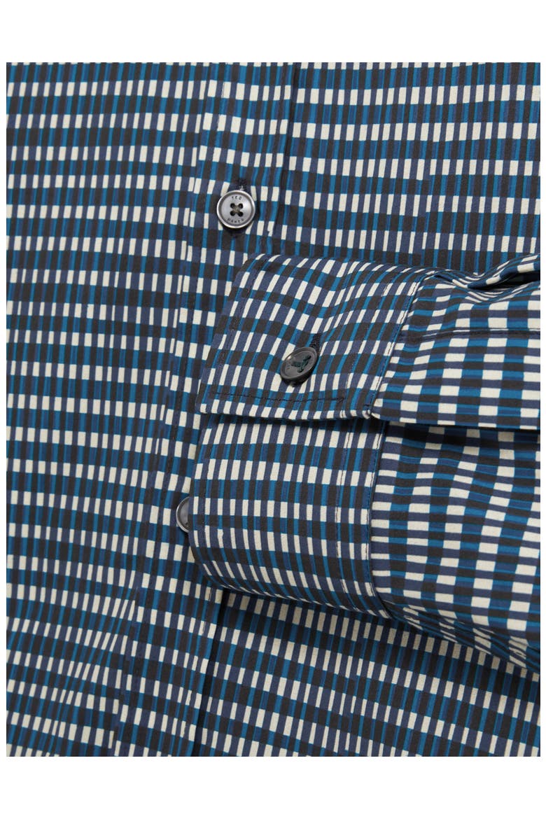 Huayna Long Sleeve Regular Fit Button-Up Shirt, Alternate, color, TEAL-BLUE