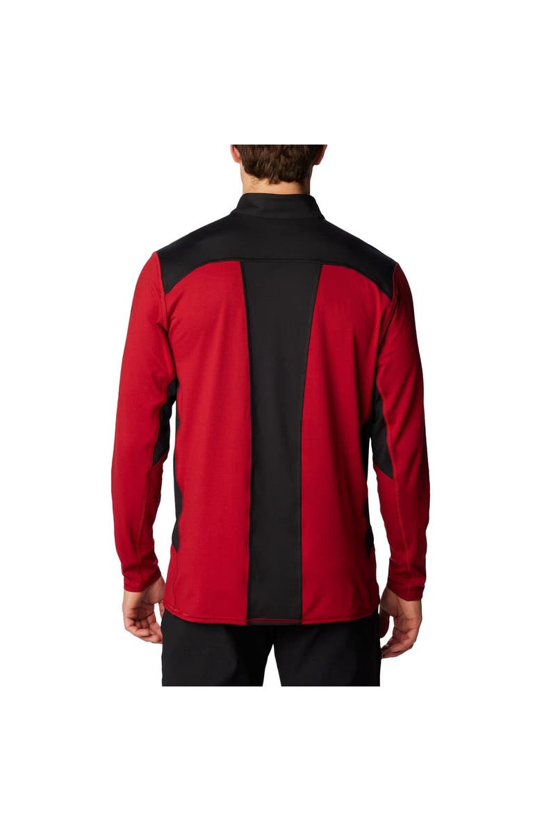 Columbia Men's Columbia Garnet South Carolina Gamecocks Tech Trail<sup>™</sup> Omni-Shade Quarter-Zip Top, Alternate, color,