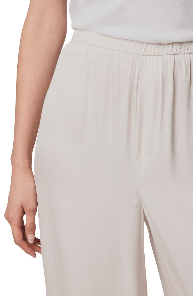 Splendid Serena Satin Pull-On Pants, Alternate, color, Pale Oak White