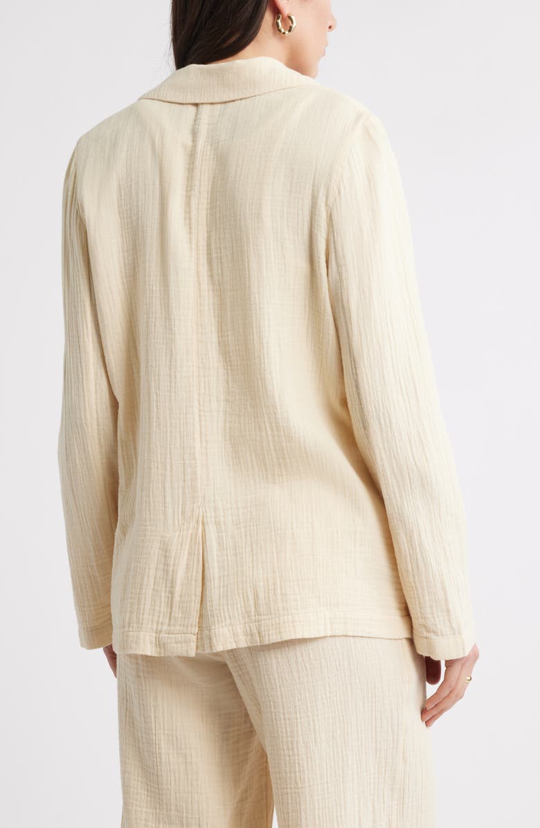 Caslon<sup>®</sup> Cotton Gauze Blazer, Alternate, color, Beige Burnt