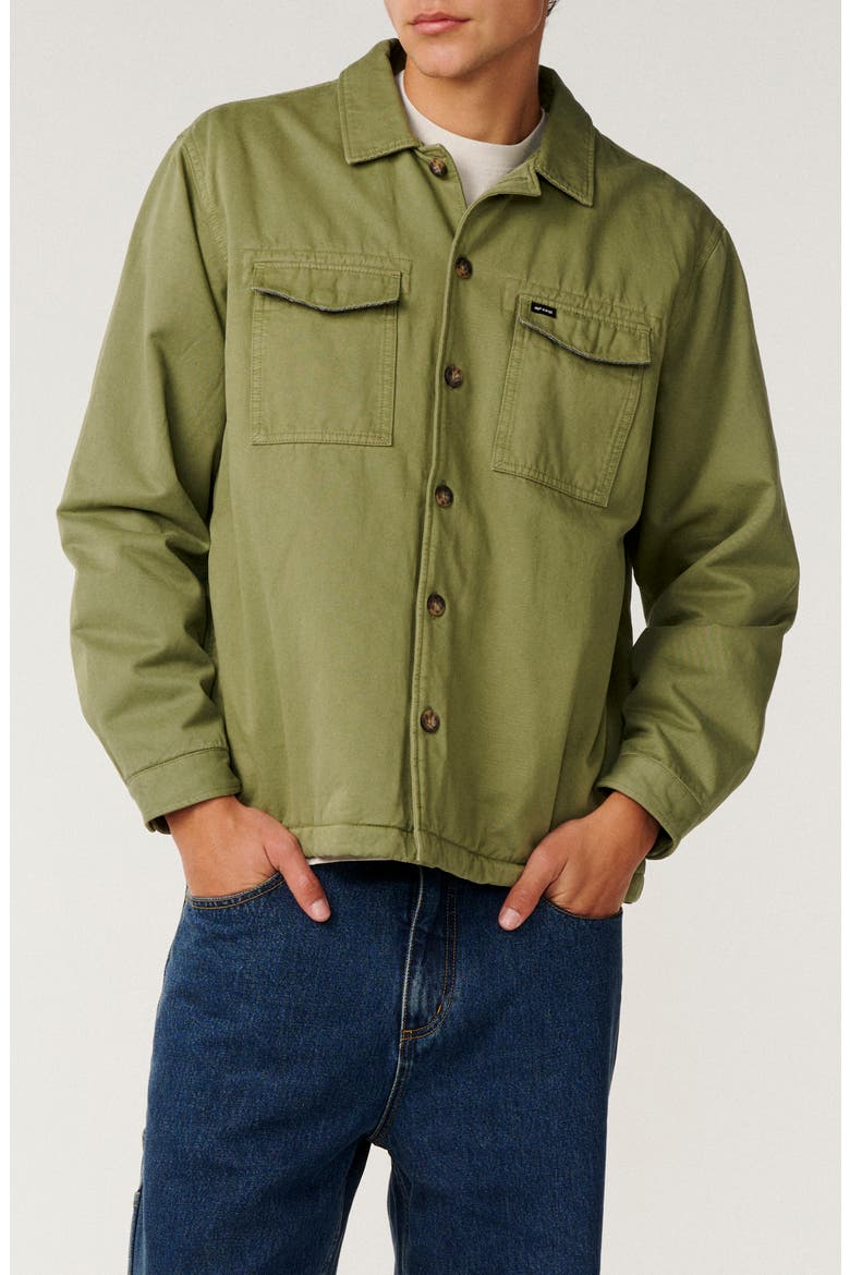 Classic Surf Trail Shirt Jacket, Main, color, MID GREEN