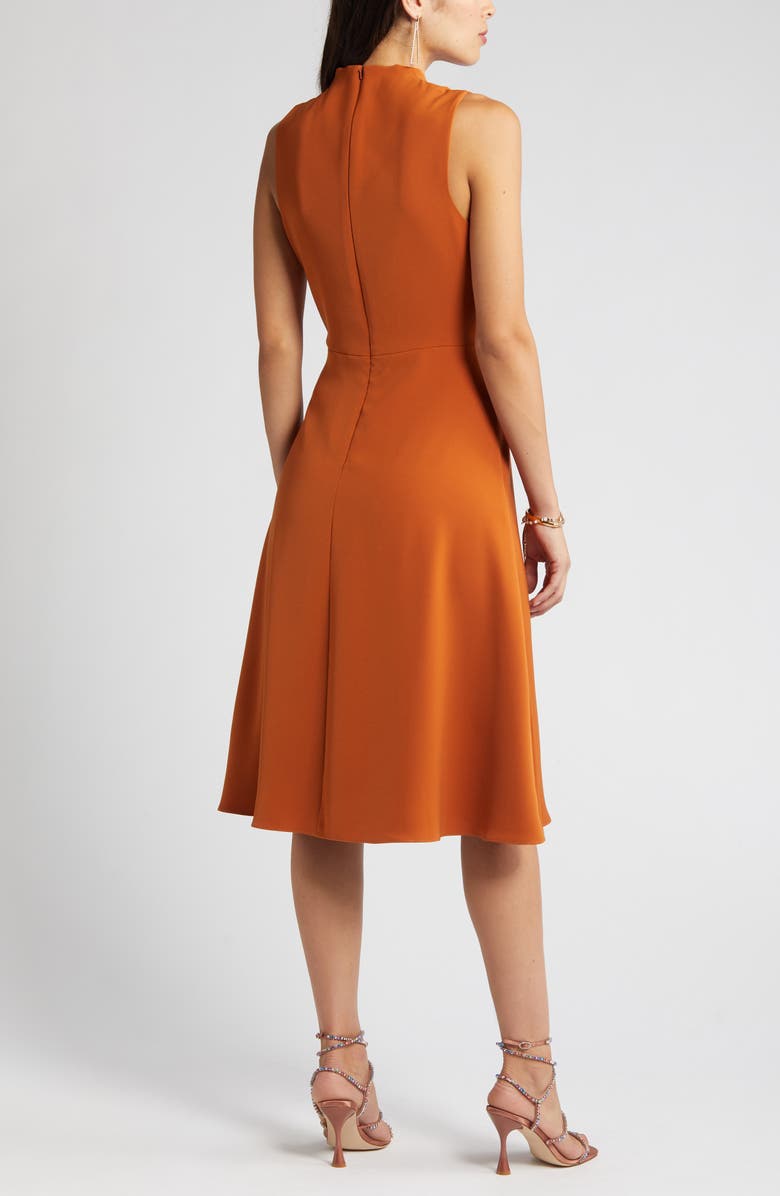 Black Halo Cleo Sleeveless Fit & Flare Midi Dress, Alternate, color, 