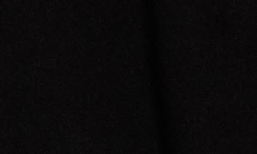 La Fiorentina Longline Wool Coat With Faux Fur Trim In Black