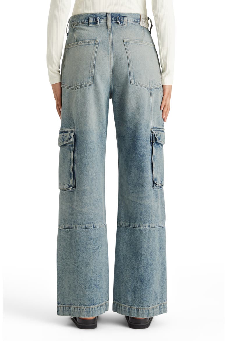 The Deep Wide Leg Cargo Jeans, Alternate, color, ROLLING ROAD