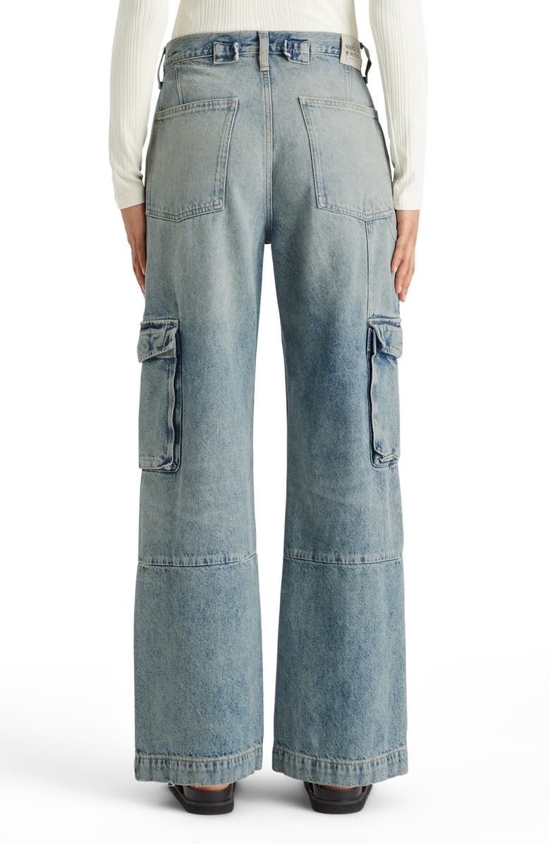 Scotch & Soda The Deep Wide Leg Cargo Jeans, Alternate, color, 