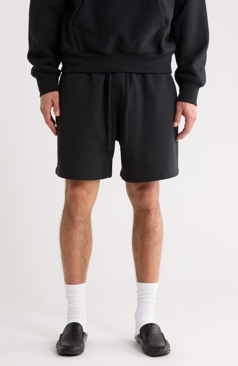 Fear of God Essentials Classic Fit Shorts, Main, color, Vintage Black