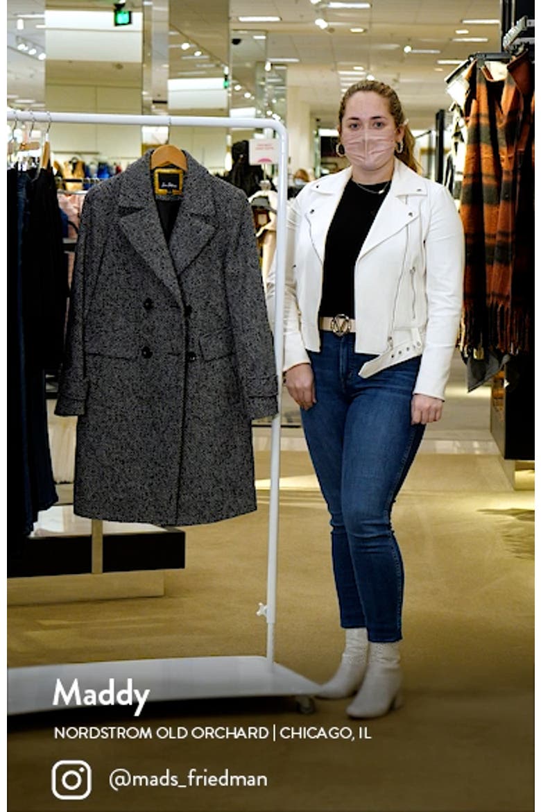 Notch Collar Tweed Coat video