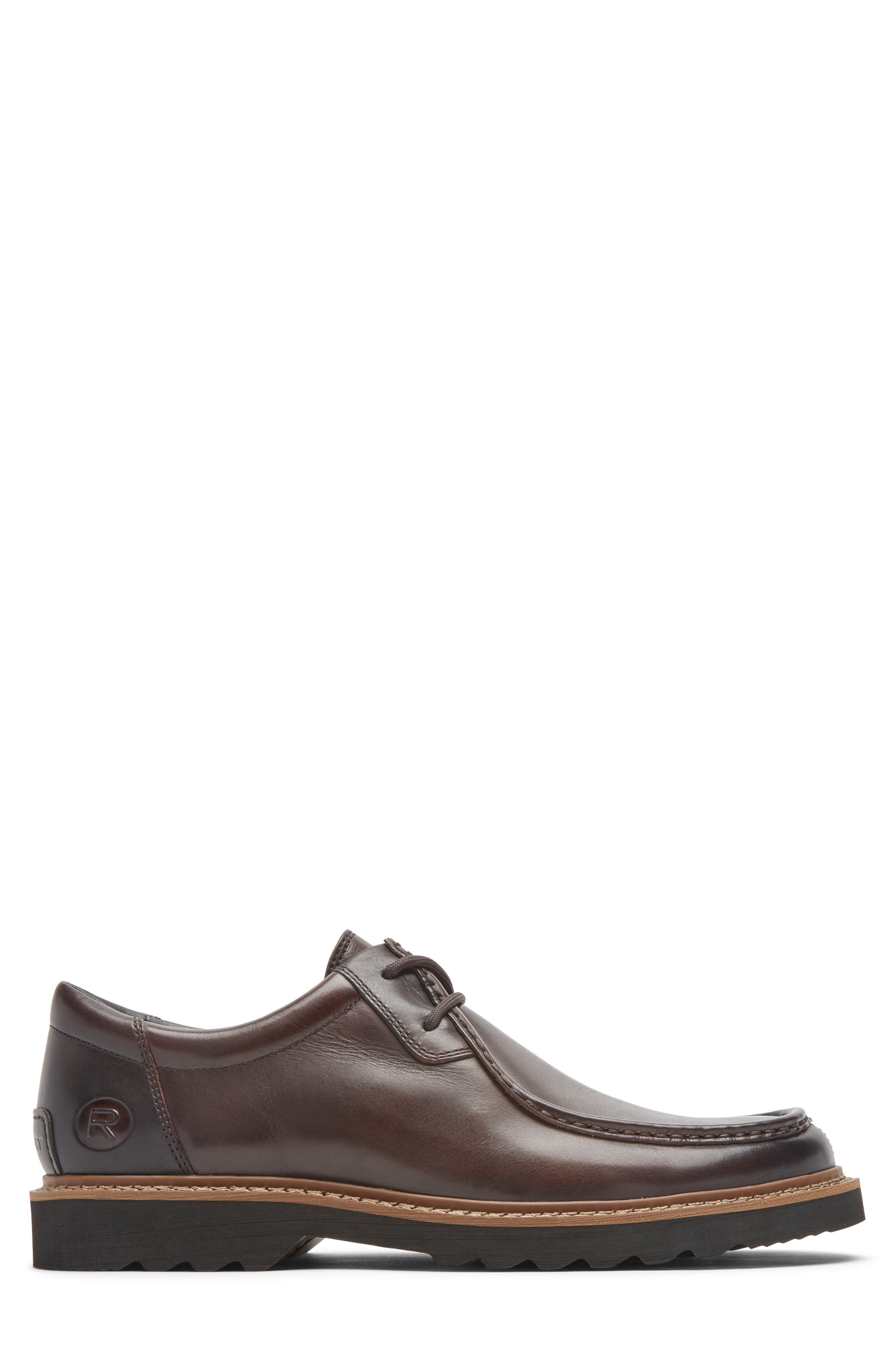 Peirson Moc Toe Derby, Alternate, color, DK. BITTER CHOC LEA