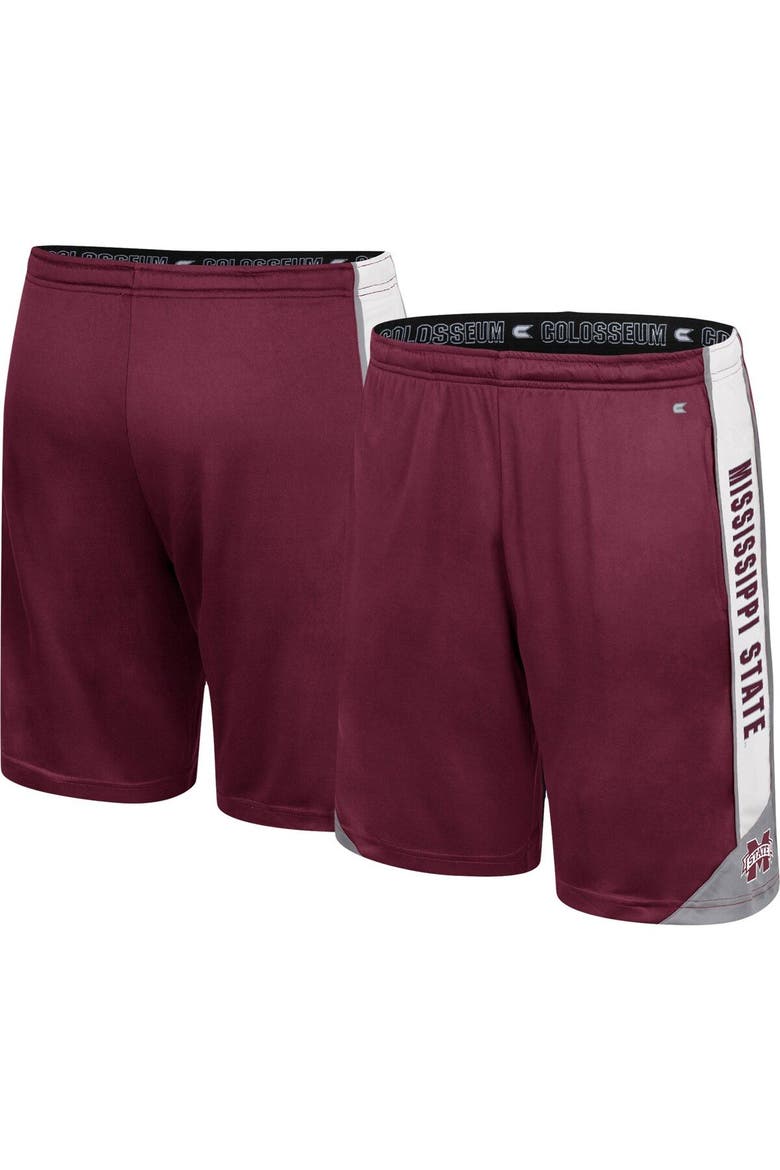 Men's Colosseum Maroon Mississippi State Bulldogs Haller Shorts, Main, color, Maroon