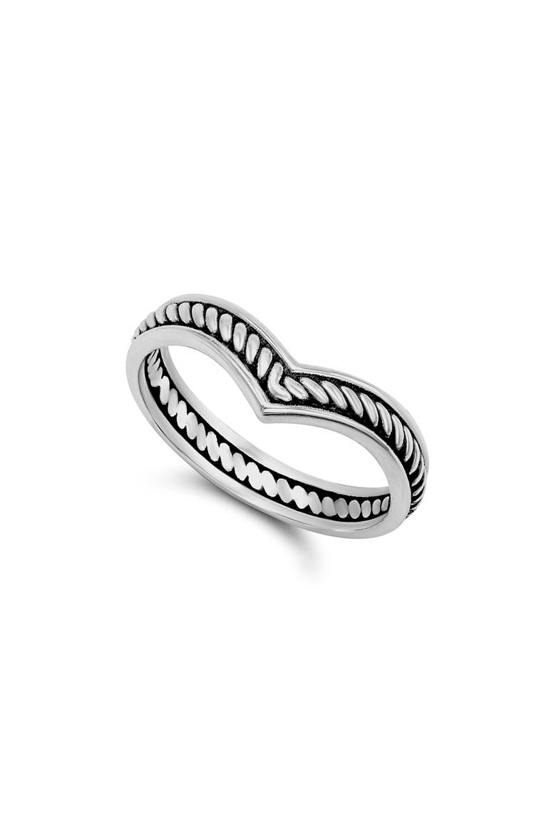 Sterling Silver Cable Motif Ring, Main, color, SILVER