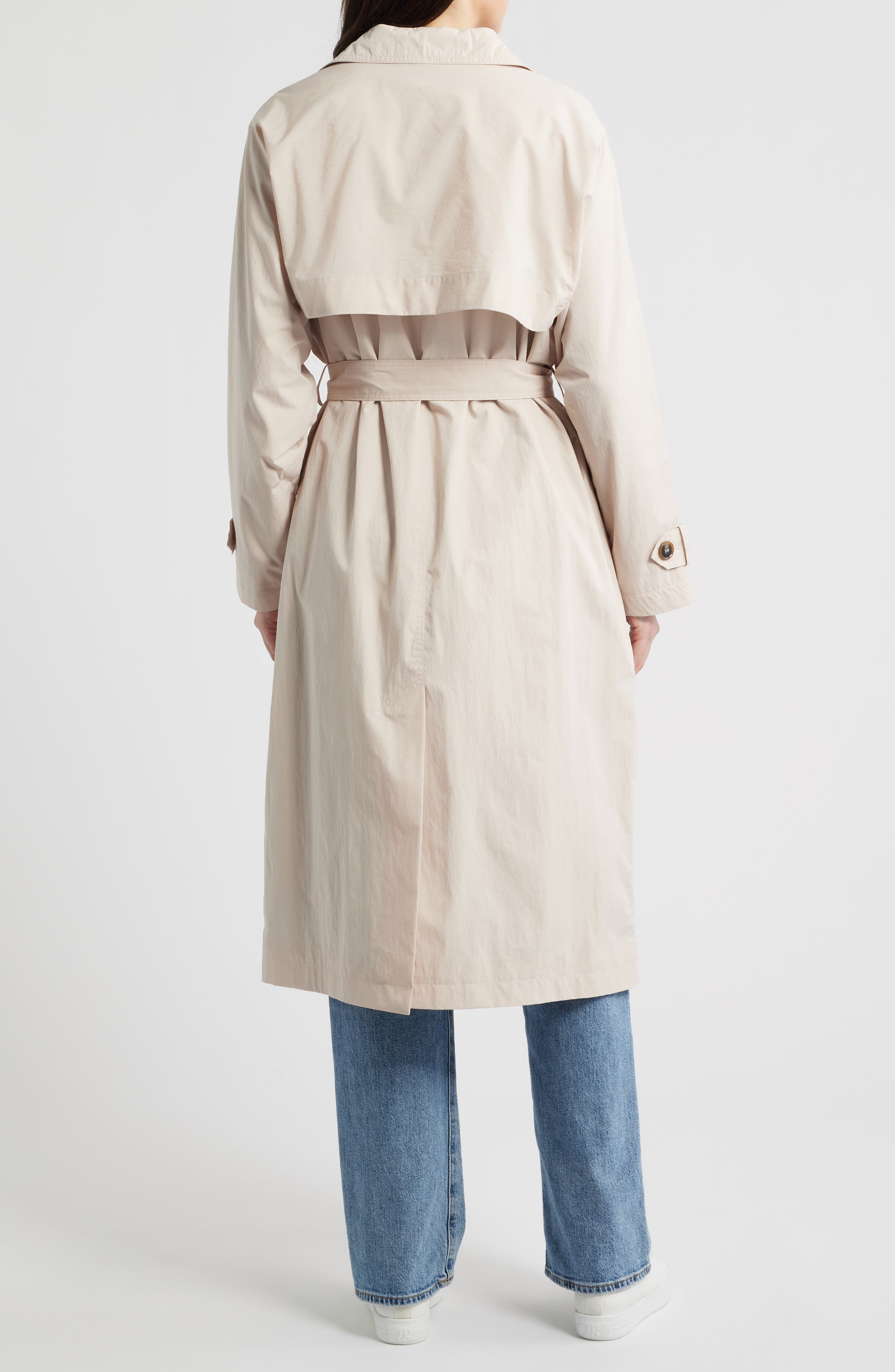 Long Double Breasted Trench Coat - image 4