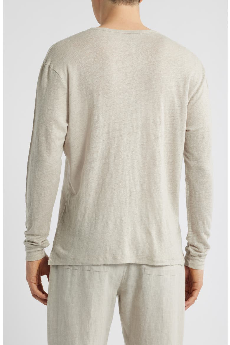 Sun Linen Long Sleeve T-Shirt, Alternate, color, BONE