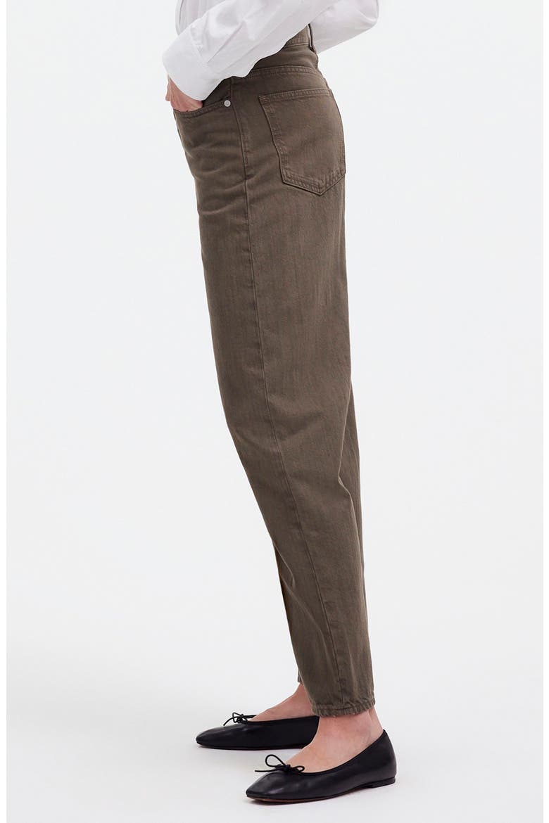 The Darted Barrel Leg Jeans, Alternate, color, DRIFTWOOD BROWN