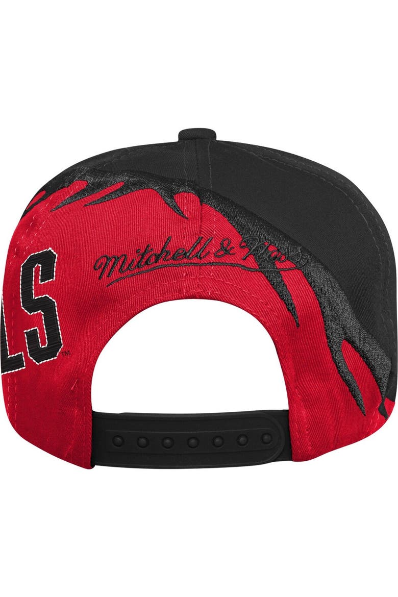 Youth Mitchell & Ness Scarlet/Black UNLV Rebels Spiral Snapback Hat, Alternate, color, Scarlet