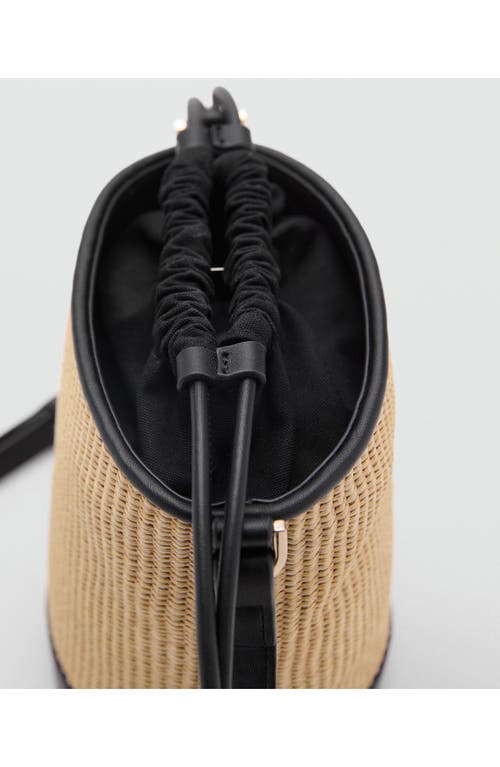 Mango Small Raffia Bucket Bag