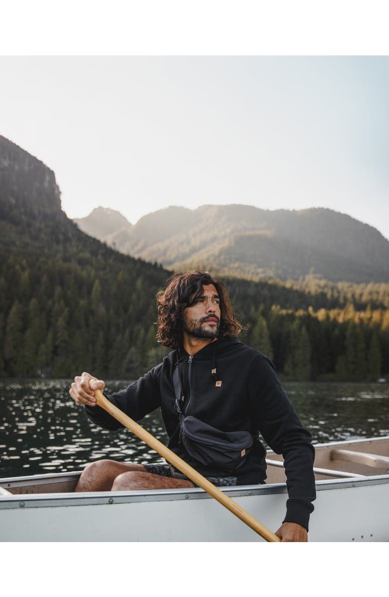 tentree Reynard Zip Hoodie, Alternate, color, Meteorite Black