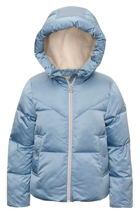 Kids' Satin Puffer Jacket (Big Kid)