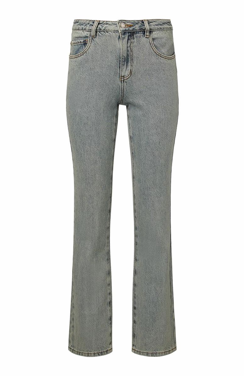 WeWoreWhat Mid Rise Straight Flare Jean, Main, color, Antique Wash